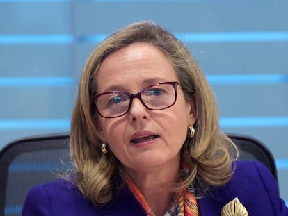 La vicepresidenta primera y ministra de Economía del Gobierno español, Nadia Calviño.