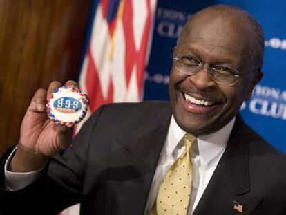 Herman Cain, durante un acto en el Club Nacional de Prensa.