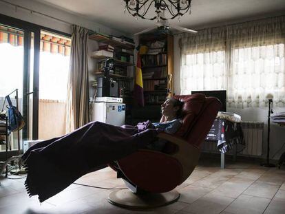 María José Carrasco, en su casa en octubre pasado. En vídeo, la grabación en la que Carrasco confirmó que quería suicidarse.
