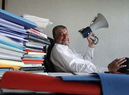José María Fidalgo, en su despacho de la sede de Comisiones Obreras, en Madrid, el pasado miércoles.