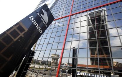 Imágenes de la sede de Bankia en Plaza Castilla.