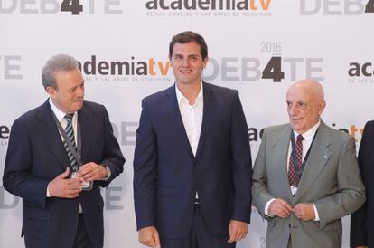 El presidente de Ciudadanos, Albert Rivera, ha sido el primer candidato en llegar al Congreso Municipal de Congresos.