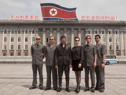 Los componentes de Laibach, primer grupo de Occidente que celebró un concierto en Corea del Norte, protagonistas de 'Liberation Day'.