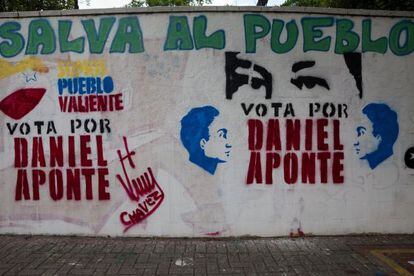 Mensajes electorales en las calles de Caracas