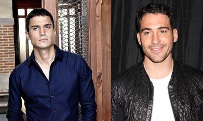 Los actores Álex González y, a la derecha, Miguel Ángel Silvestre.