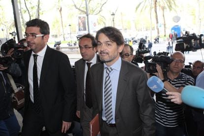 Oriol Pujol Ferrusola, a l'accés al Tribunal Superior de Justícia de Catalunya.
