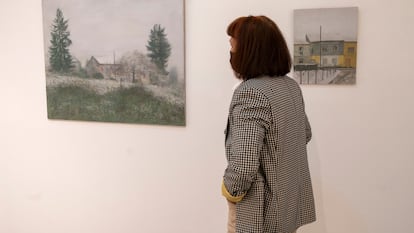 Dos cuadros de la exposición ‘De Fougères a Alfama’ del pintor Miguel Galano, en la galería Utopia Parkway.