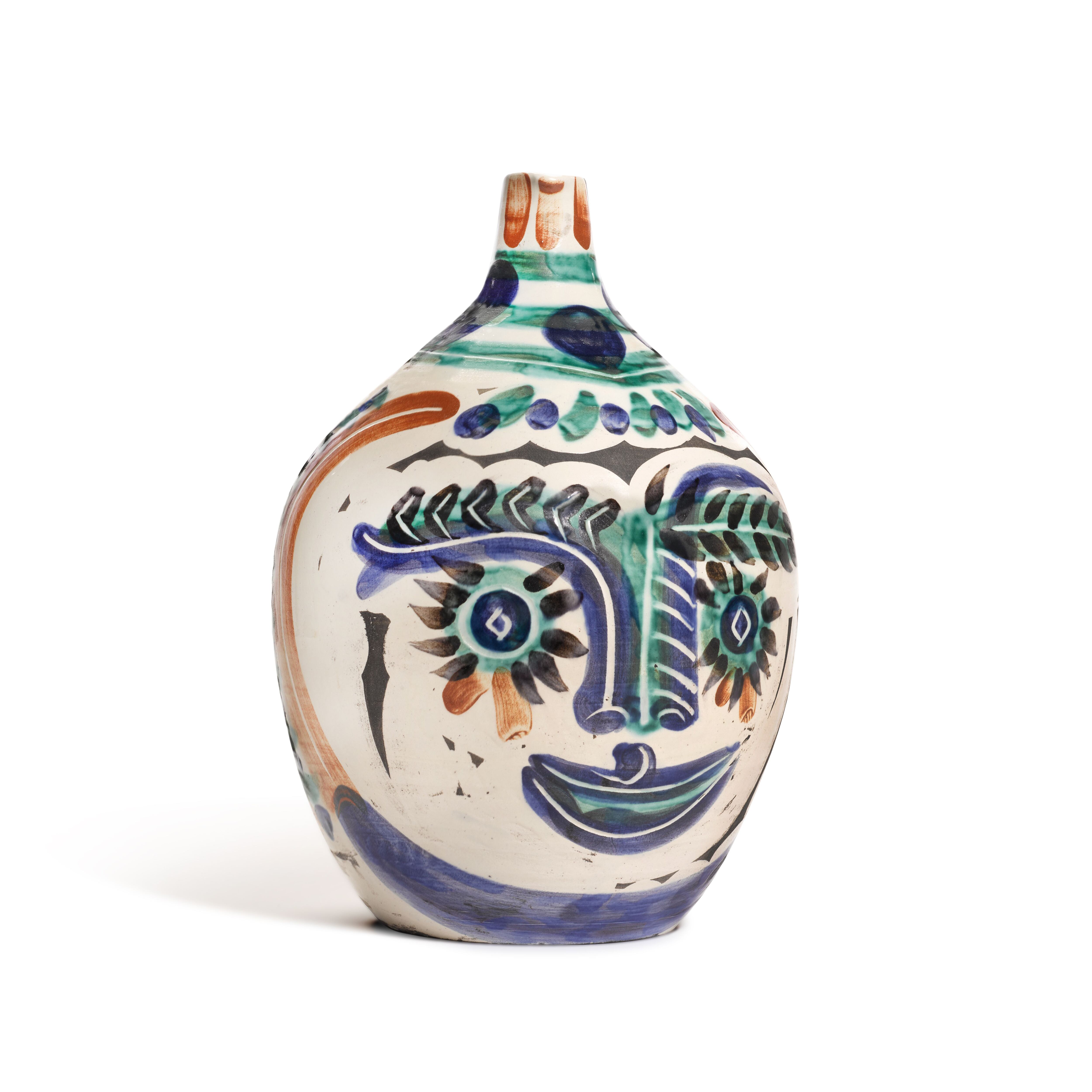 'Visage aux yeux rieurs' (Cara con ojos risueños), pieza de cerámica vendida recientemente por Sotheby's por 153.000 euros.
