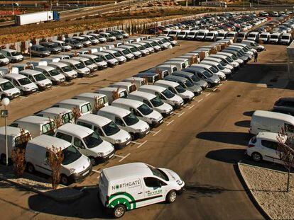 Flota de coches de Northgate en Getafe, Madrid. &nbsp;