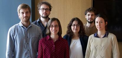 Representantes de las empresas seleccionadas para el programa Crece 2016 de UnLtd Spain y The Edmond de Rothchild Foundations: Koiki, Auara, Nostoc, CerQana, Huertos de Soria y Escuelab.