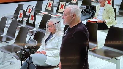 Josep Maria Mainat y Angela Dobrowolski, en el juicio por estafa.