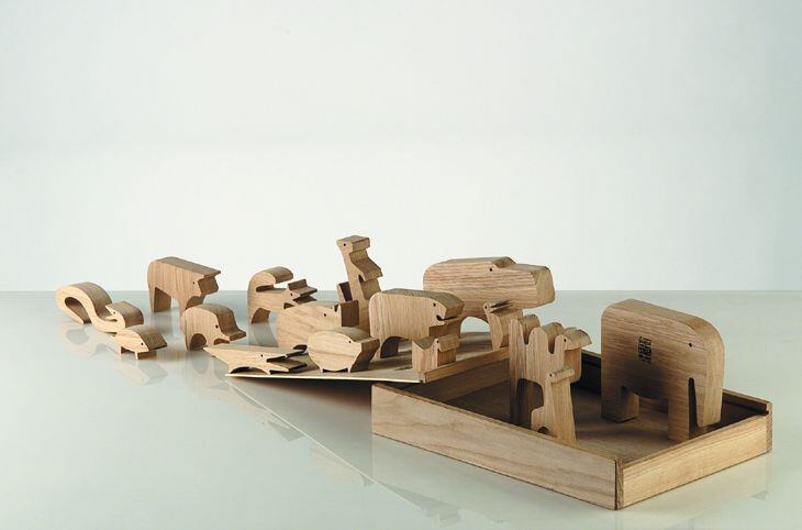 La obra '16 animals', un puzle-juego, producido por Danese en 1957. 