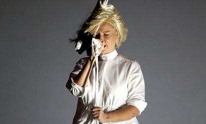 Sia, el pasado miércoles durante su concierto en Colorado.