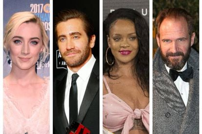 Saoirse Ronan, Jake Gyllenhaal, Rihanna y Ralph Fiennes.