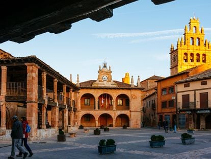 La plaza Mayor de la villa medieval de Ayllón, en la provincia de Segovia.