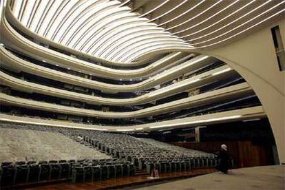 Interior del Palacio de las Artes, de Santiago Calatrava, en Valencia.