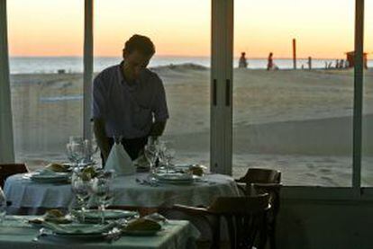 Restaurante Miramar, en la playa de Punta Umbría, en Huelva.