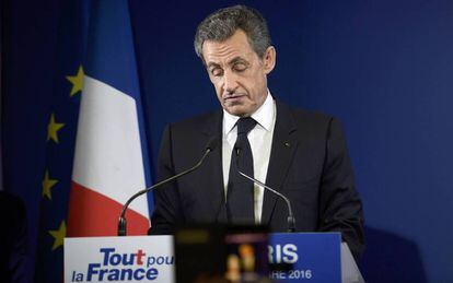 Sarkozy reconoce su derrota este domingo en las primarias.