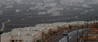 Nuevas construcciones en la colonia judia de Silo en Cisjordania en 2012.