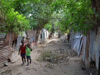 Asentamiento informal en Jamaica.
