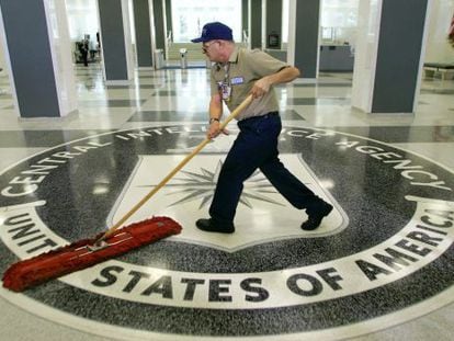Imagen del interior de la sede de la CIA, a las afueras de Washington.