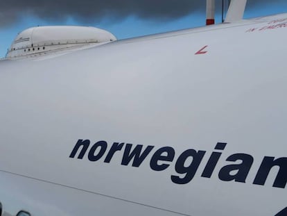 Aeronave de Norwegian Air. 