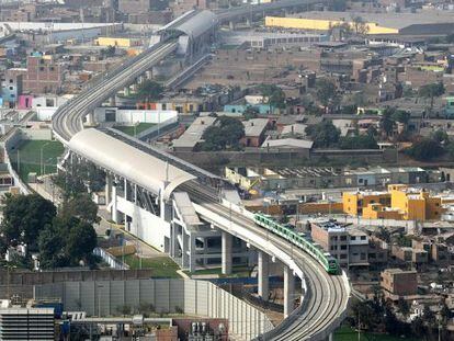 La capital peruana ha estrenado su primera l&iacute;nea de metro (en la imagen). Lima ha adjudicado ya las dos siguientes a dos empresas espa&ntilde;olas, FCC y ACS.