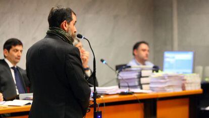 Iñaki González, durante una declaración en la causa seguida contra él en la Audiencia de Bizkaia.