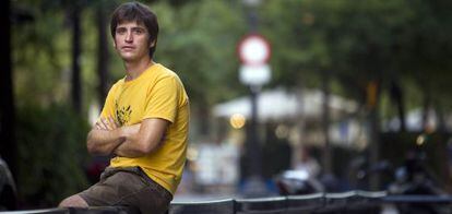 Sergi Garcia en agosto pasado, en La Rambla de Catalunya en Barcelona.