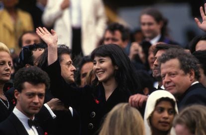 Isabelle Adjani en Cannes durante la presentación de 'La reina Margot', uno de sus mayores éxitos en Francia, en 1994. 