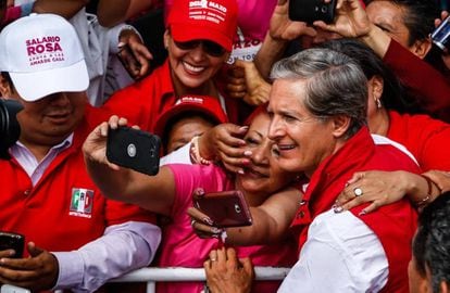 Del mazo, del PRI, durante un acto de campaña