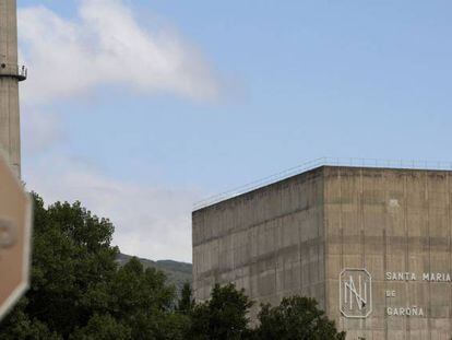 Vista del reactor de la central nuclear de Santa Mar&iacute;a de Garo&ntilde;a (Burgos).