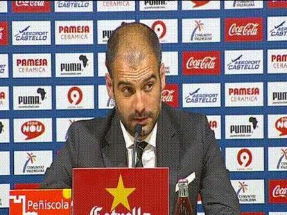 Guardiola: "Si a falta de ocho jornadas ya te crees campeón sólo puedes perder la Liga"