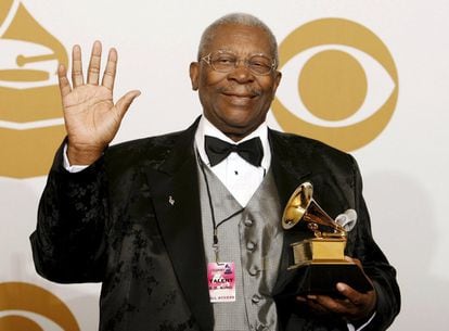 B.B. King, després de guanyar el 2009 el premi Grammy al millor àlbum de blues tradicional pel disc 'One Kind of Favor'.