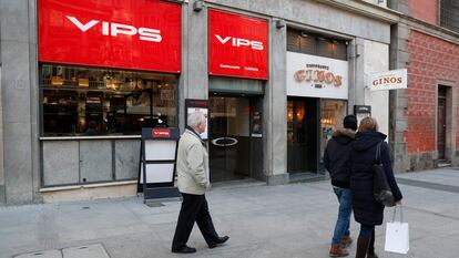 Un restaurante de Vips en Madrid.