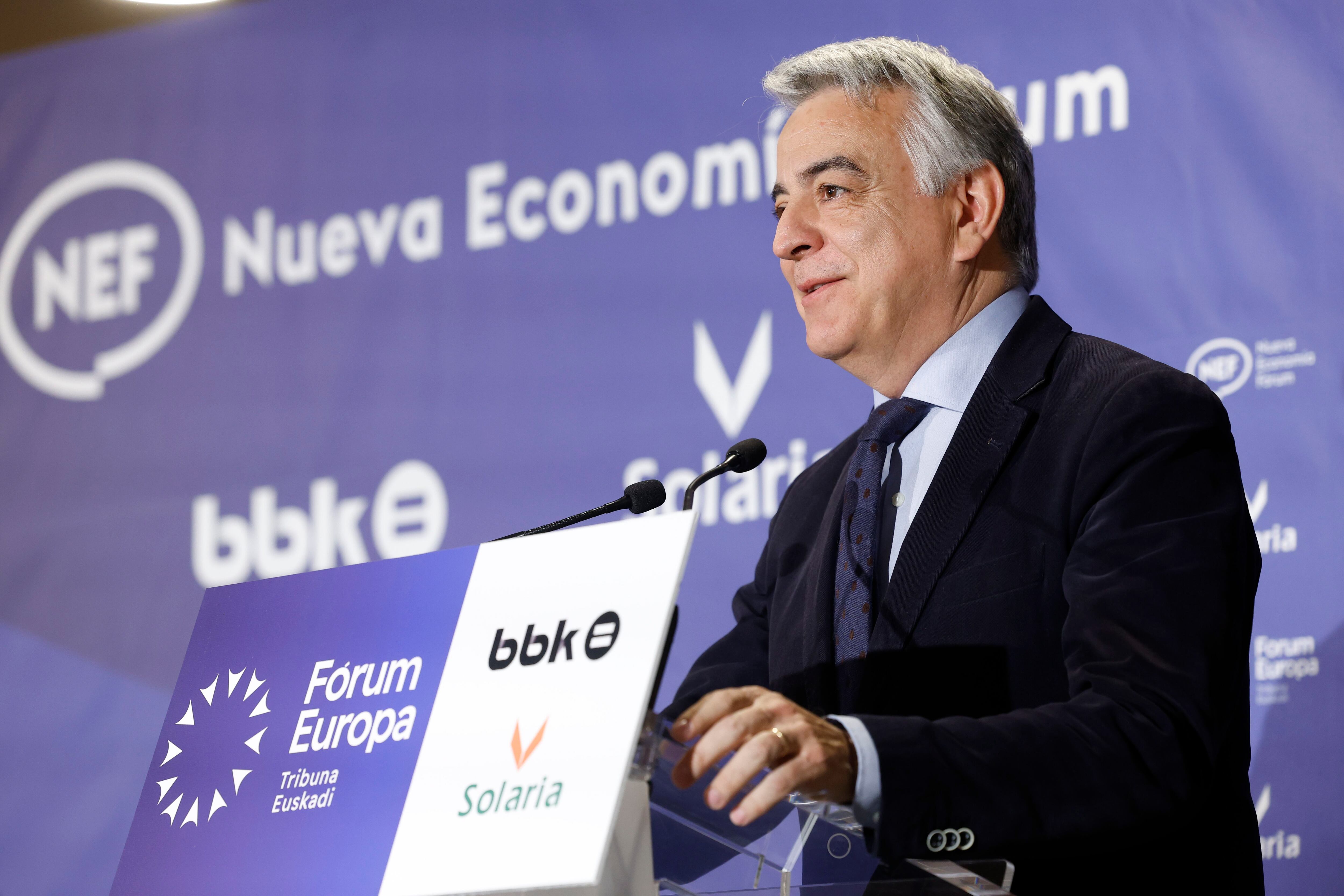 El presidente del Partido Popular del País Vasco y candidato a lehendakari, Javier de Andrés, el 3 de abril en Bilbao.