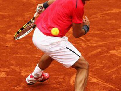 Nadal, durante el partido