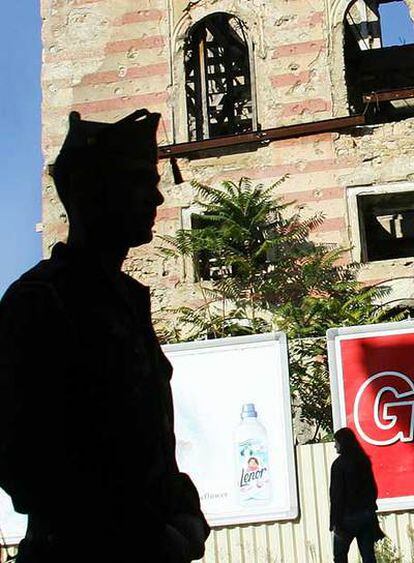 Un legionario español en Mostar.
