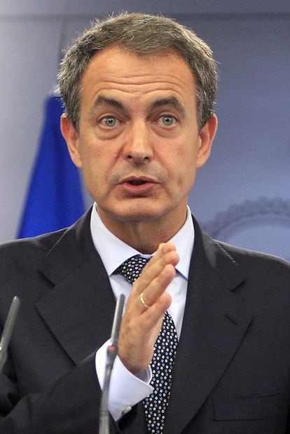 El presidente, José Luis Rodríguez Zapatero.