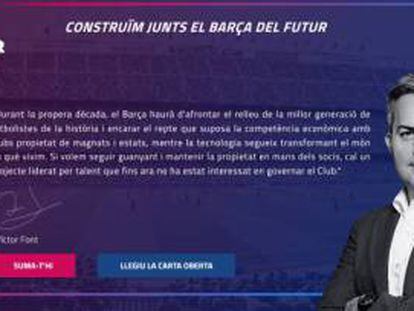 El empresario Víctor Font se presentará a las elecciones del Barcelona en 2021