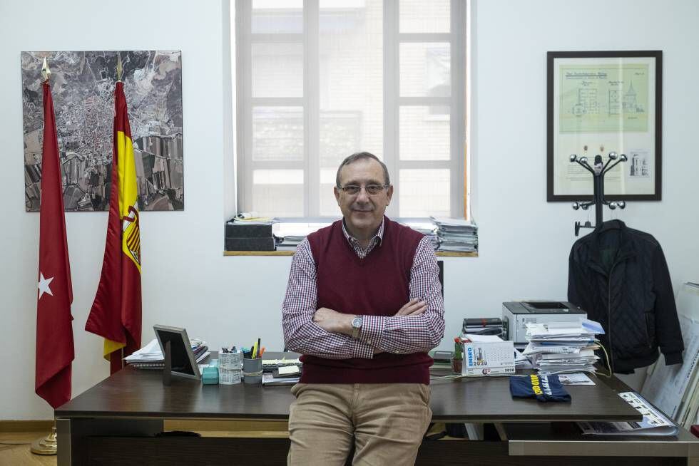 El alcalde de Morata de Tajuña, Ángel M. Sánchez Sacristán.