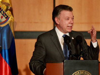 El presidente de Colombia, Juan Manuel Santos. 