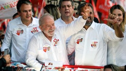 Lula da Silva, en un acto de campaña en Fortaleza.