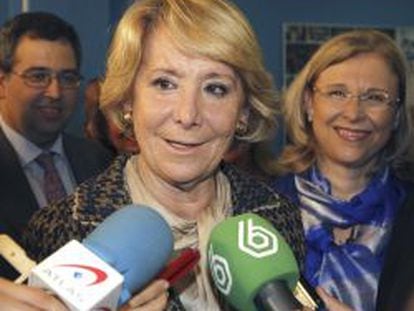 La presidenta del PP de Madrid, Esperanza Aguirre, esta semana en Madrid.