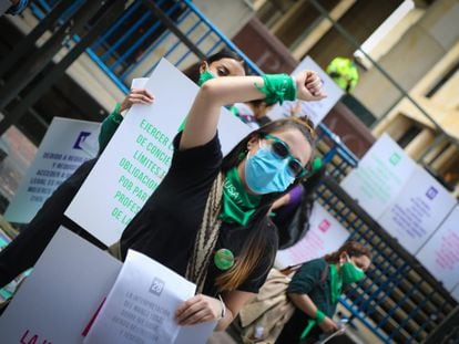 Manifestación del aborto en Bogotá Colombia