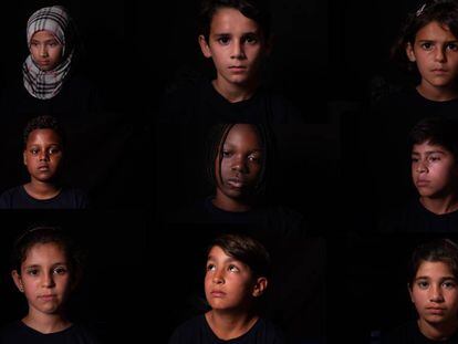 Cortometraje de Historias para no dormir, Reality. Pincha para verlo completo. FOTO: Retratos de niños refugiados en Lesbos (Grecia), por PEDRO ARMESTRE