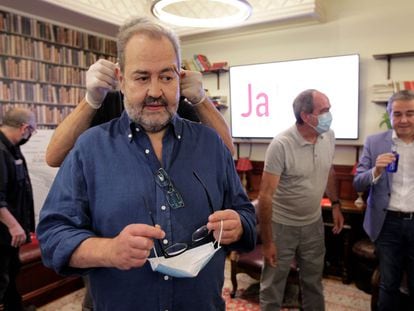 El escritor y director del festival Ja! Bilbao, Juan Bas durante la presentación de la undécima edición.