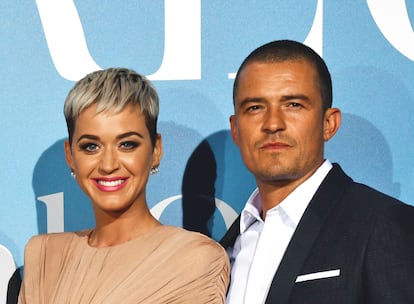 Los actores Katy Perry y Orlando Bloom.