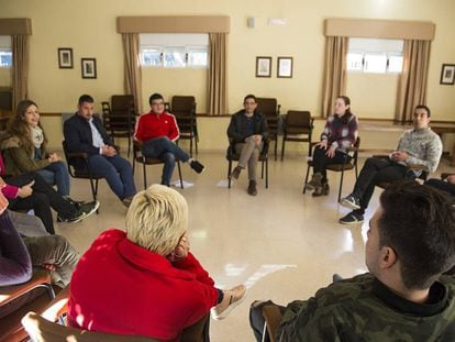 Sesión de tratamiento de Proyecto Hombre en Jaén.