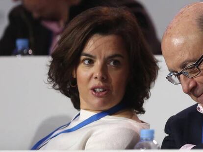 Soraya Sáenz de Santamaría y Cristóbal Montoro